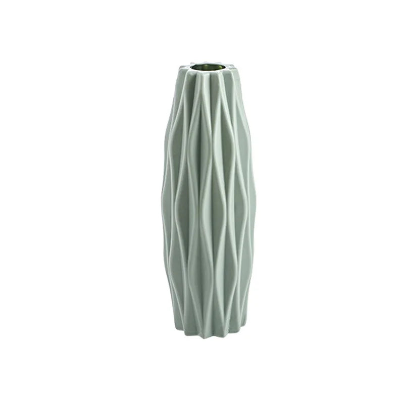 White Plastic Vase – Nordic Style Home Decor