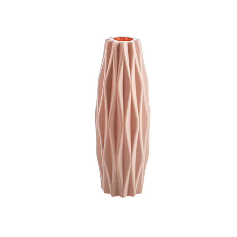 White Plastic Vase – Nordic Style Home Decor