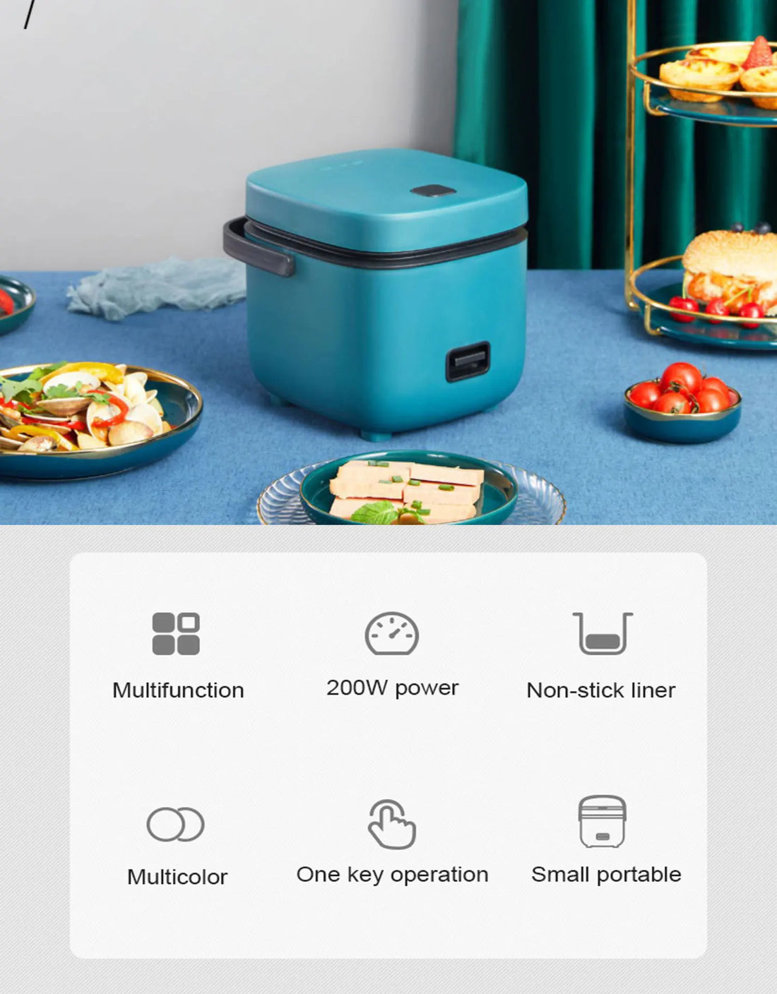 Mini 1.2L Electric Rice Cooker