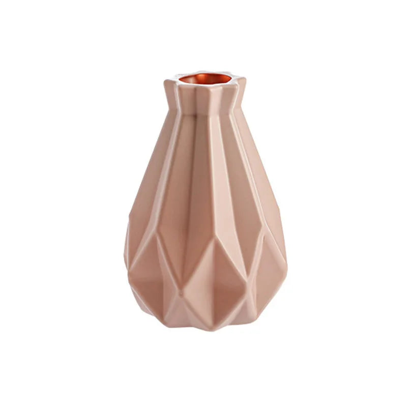 White Plastic Vase – Nordic Style Home Decor
