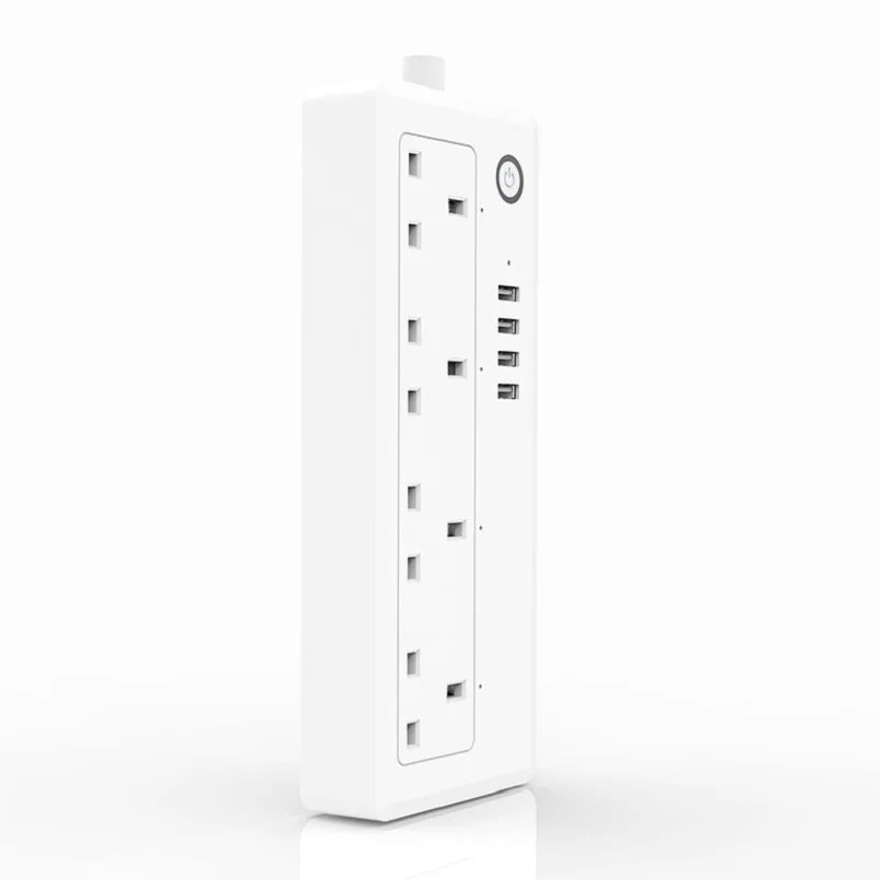 Smart WiFi Power Strip with 4 Plugs & 4 USB