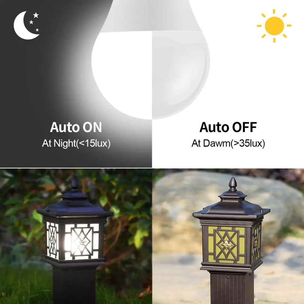 E27 LED Dusk to Dawn Sensor Bulb 15W