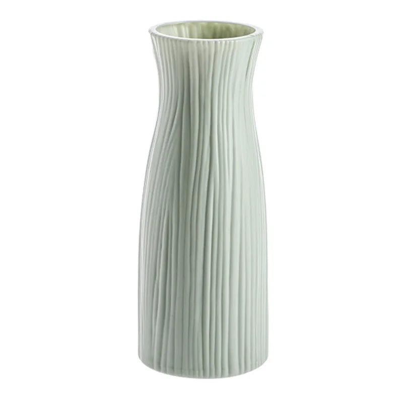 White Plastic Vase – Nordic Style Home Decor