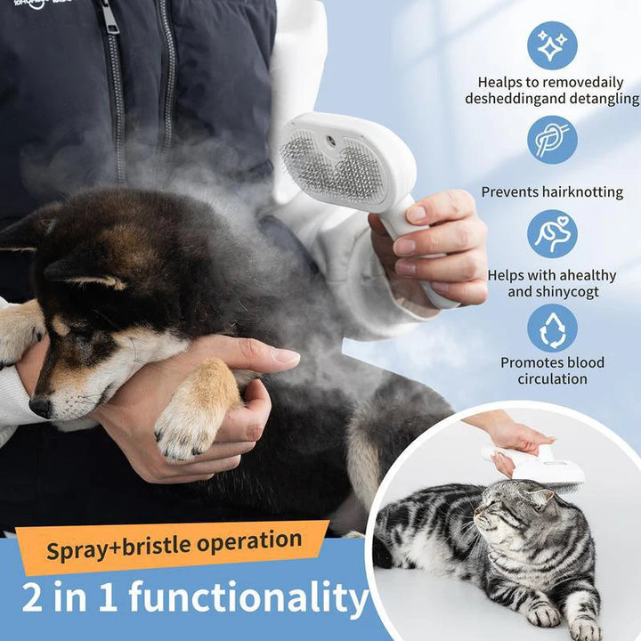 Pet Steam Massage Hair Removal Comb