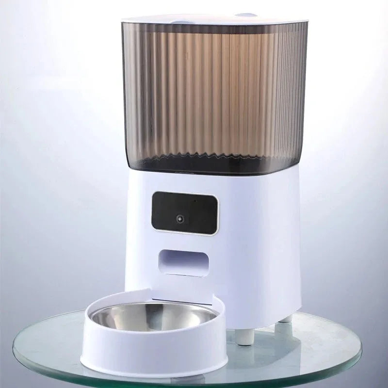 5L Smart Cat Feeder with Camera & Double Bowls