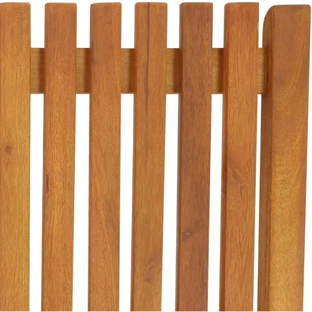 Solid Acacia Wood Adjustable Folding Sun Lounger for Outdoor