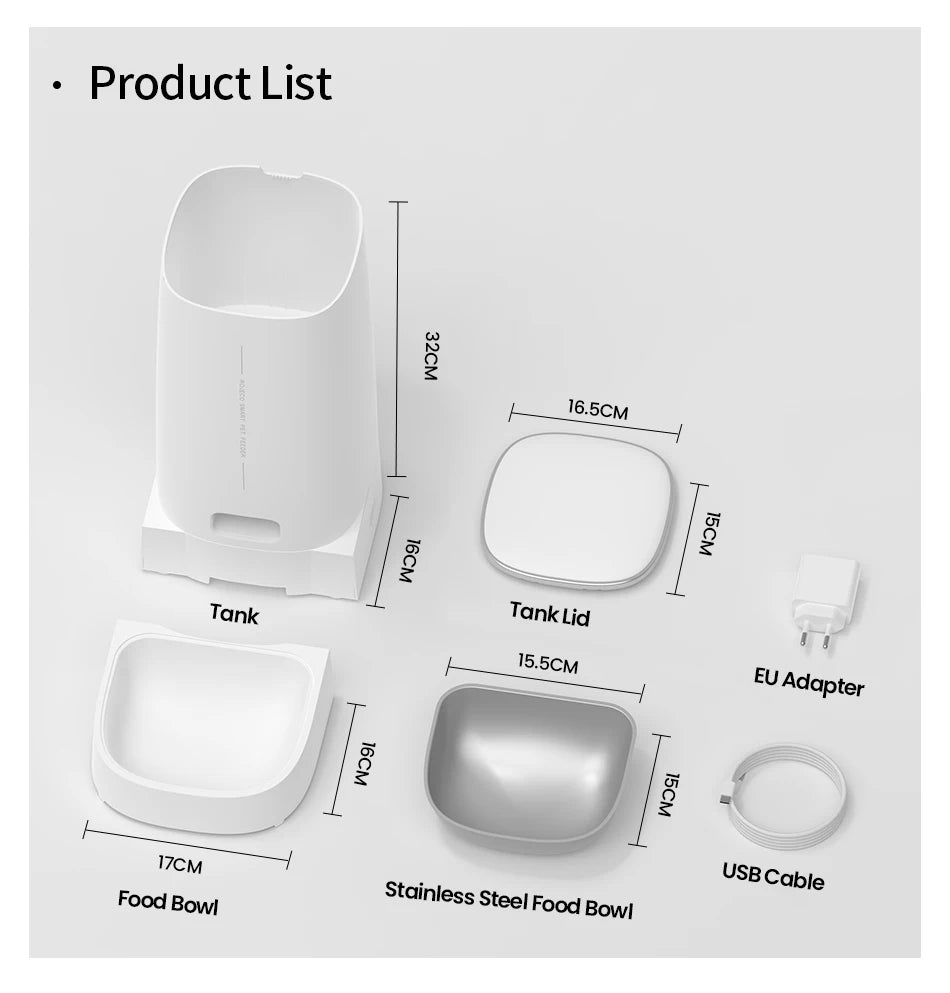 ROJECO Smart WiFi Automatic Pet Feeder