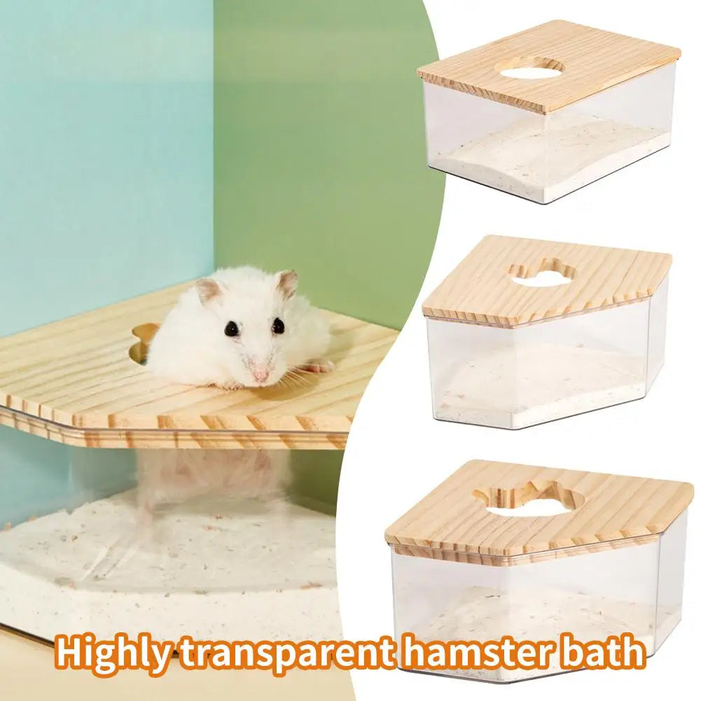 Transparent Acrylic Hamster Sand Bath Box