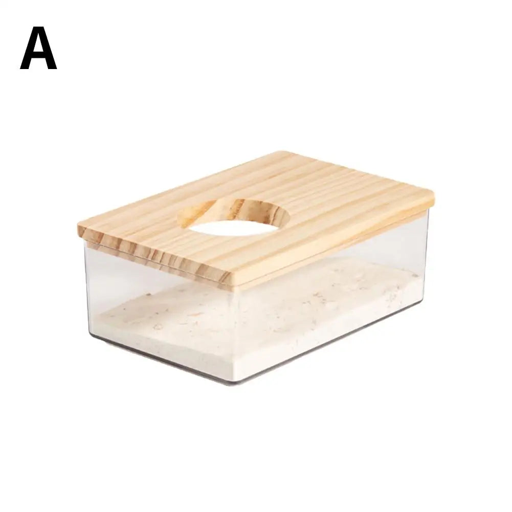 Transparent Acrylic Hamster Sand Bath Box