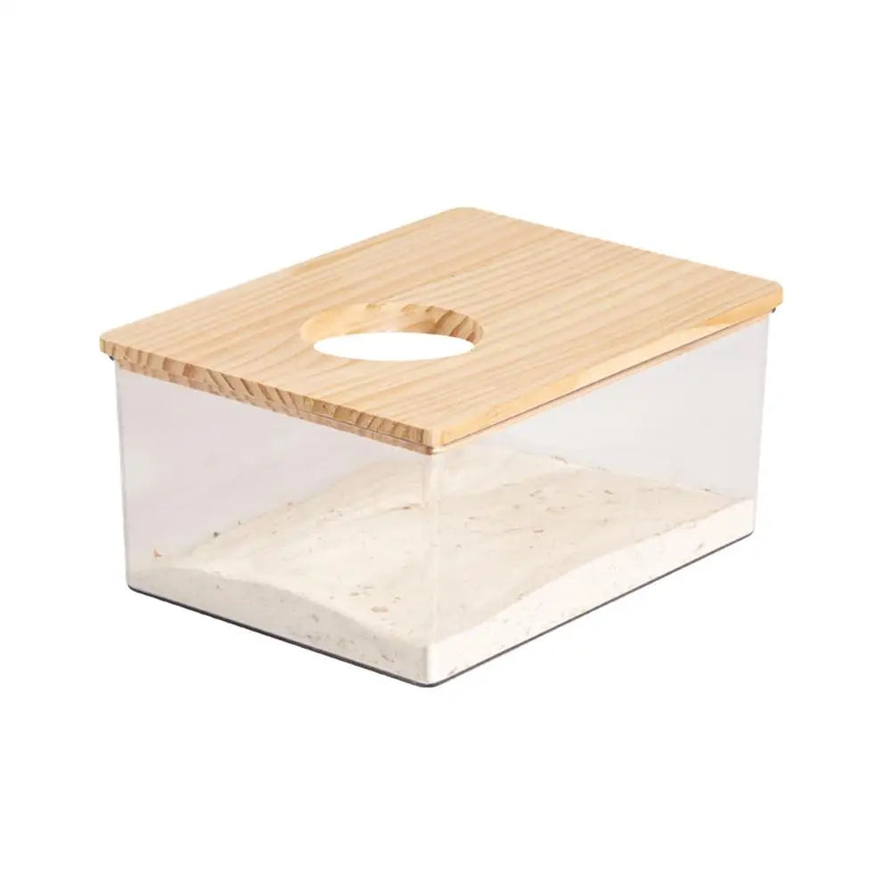 Transparent Acrylic Hamster Sand Bath Box