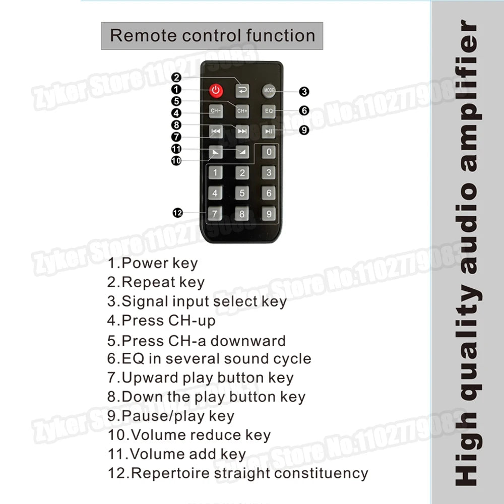 AK55 HiFi Bluetooth Audio Amplifier