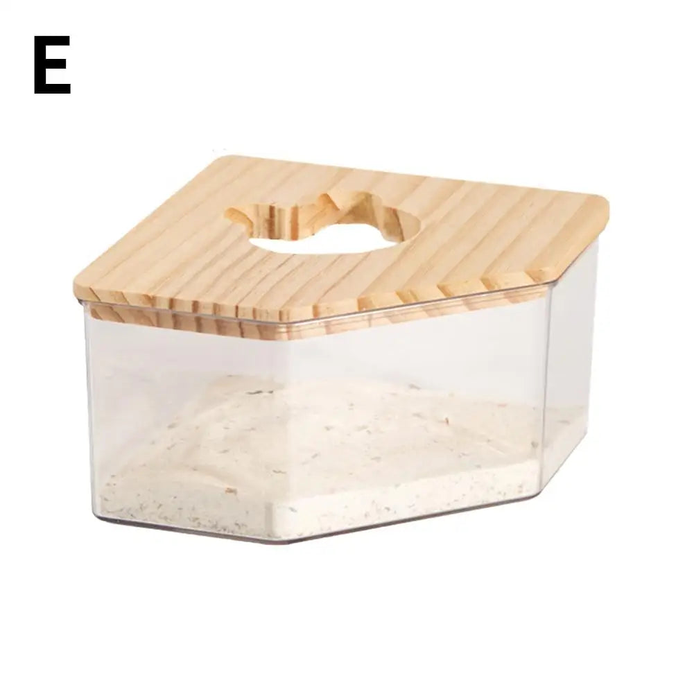 Transparent Acrylic Hamster Sand Bath Box
