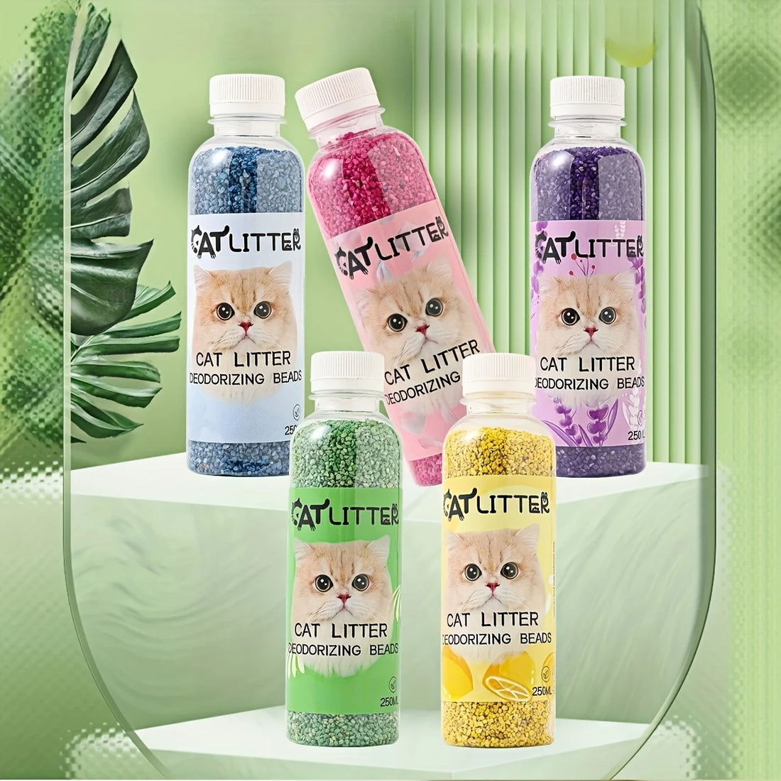 Cat Litter Deodorizing Beads Bottle