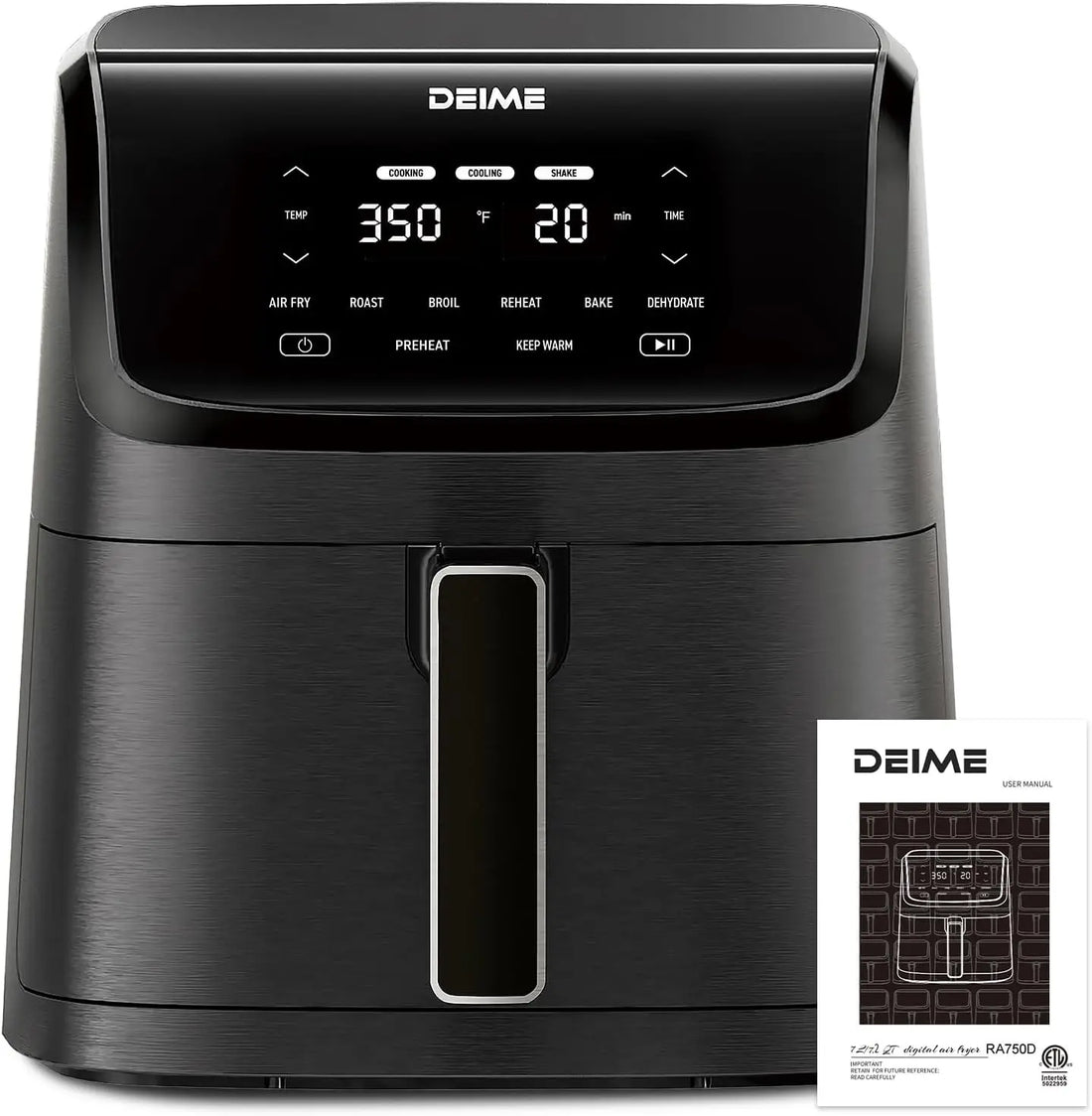 7.2QT Large Air Fryer with LCD Touch