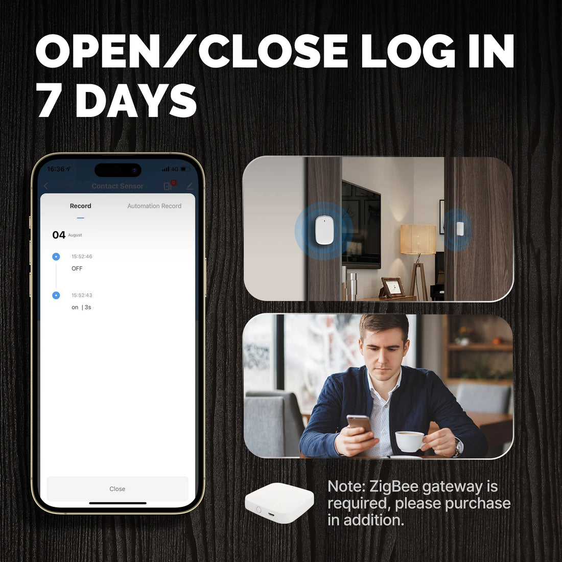 MOES Tuya ZigBee Smart Door/Window Sensor