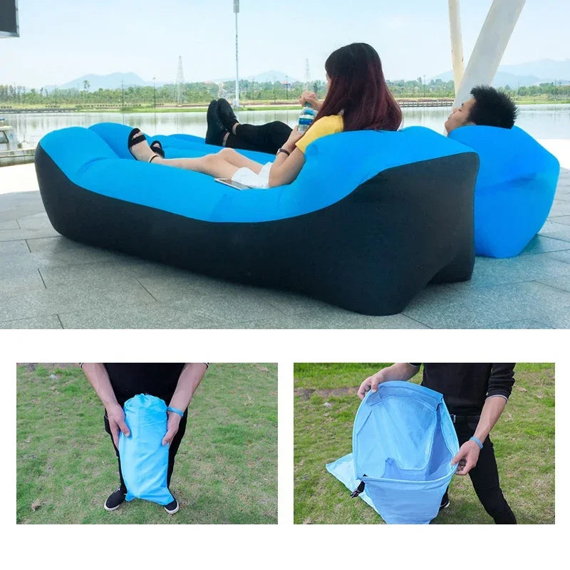 Fast Inflatable Air Sofa Bed – Outdoor Lazy Bag