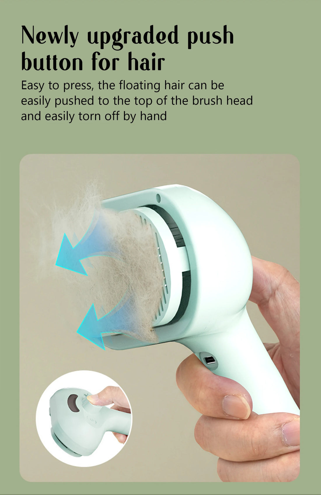 Pet Steam Massage Hair Removal Comb