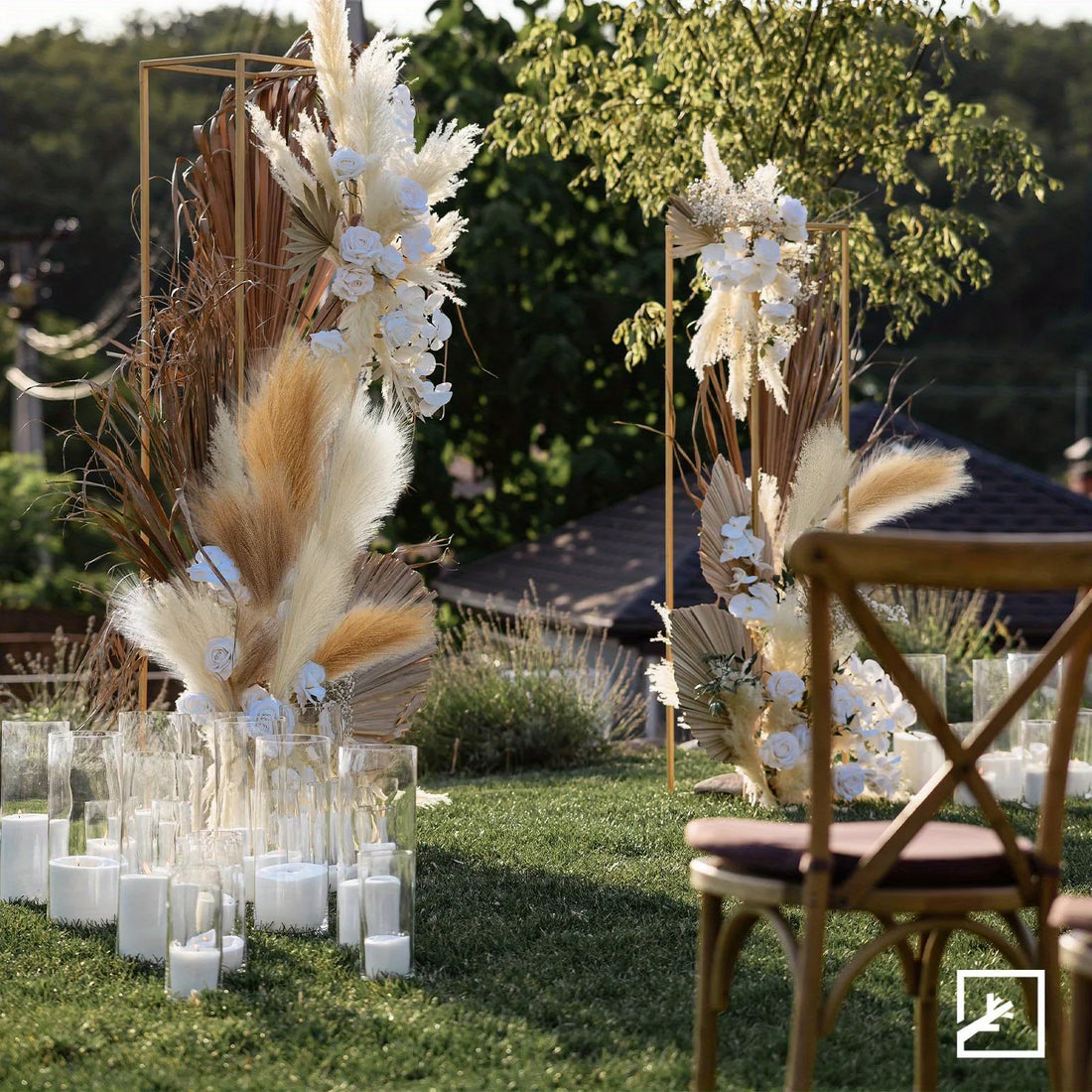 6PCS Artificial Pampas Grass for Home & Event Décor