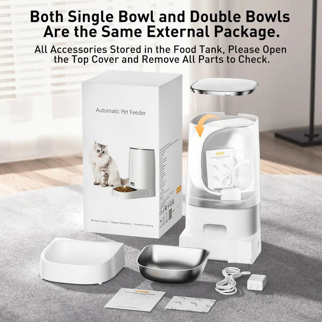 ROJECO Smart WiFi Automatic Pet Feeder