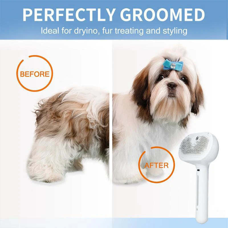Pet Steam Massage Hair Removal Comb