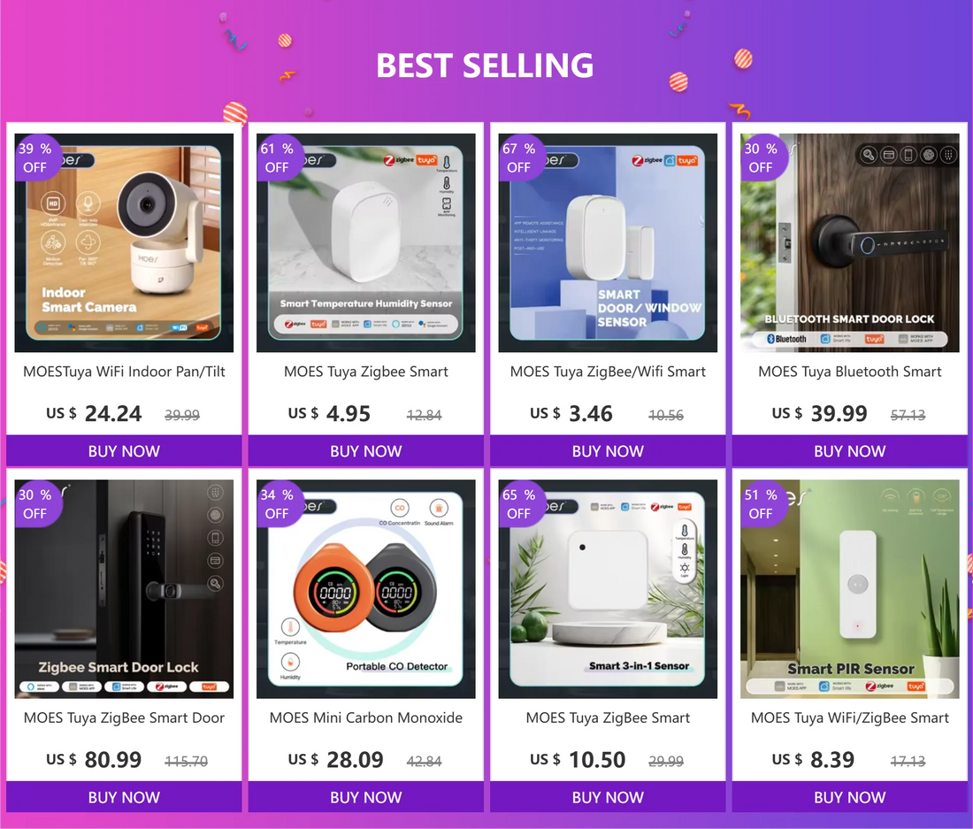 MOES Tuya ZigBee Smart Door/Window Sensor