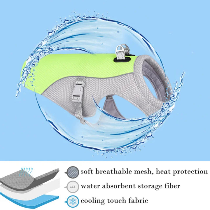 Summer Dog Cooling Vest Harness