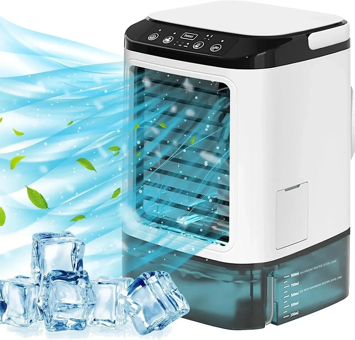 Portable Desktop Air Conditioner Fan with Dual Spray & Night Light