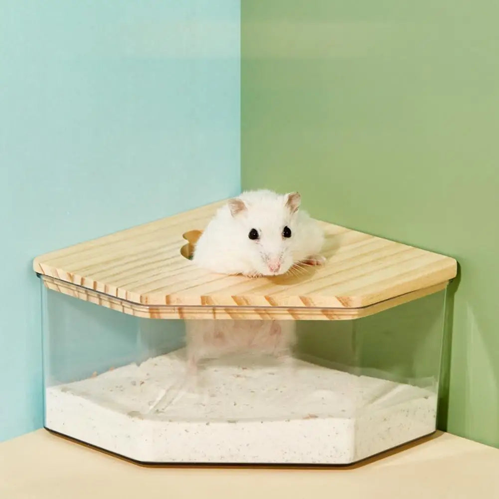 Transparent Acrylic Hamster Sand Bath Box