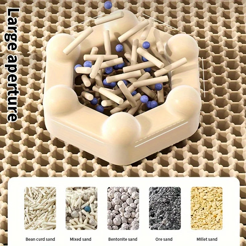 Large Honeycomb Cat Litter Mat
