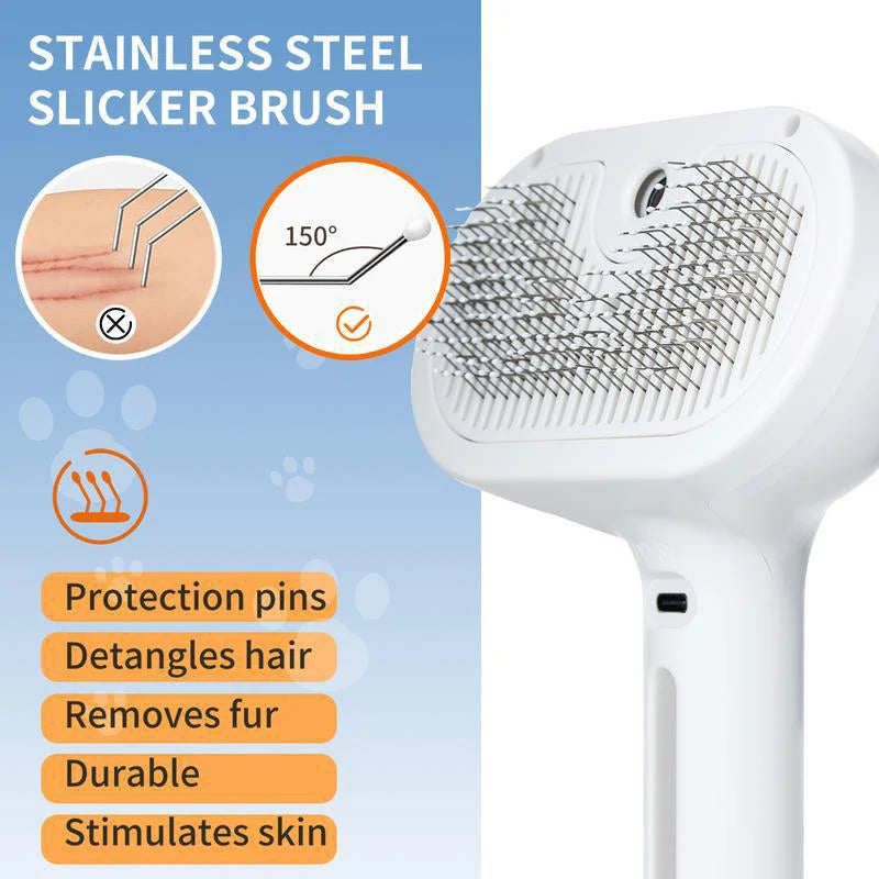 Pet Steam Massage Hair Removal Comb