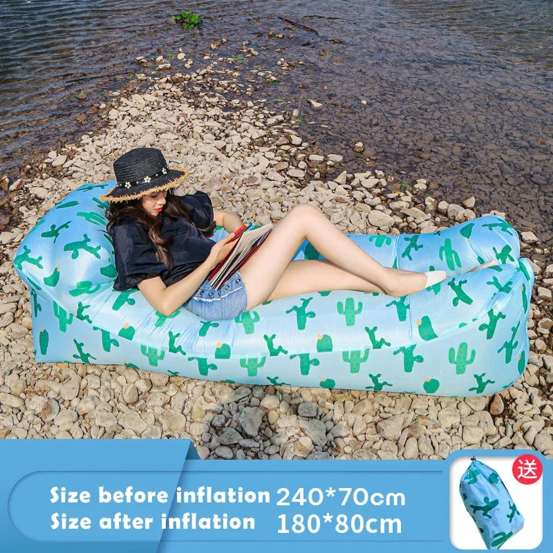 Fast Inflatable Air Sofa Bed – Outdoor Lazy Bag