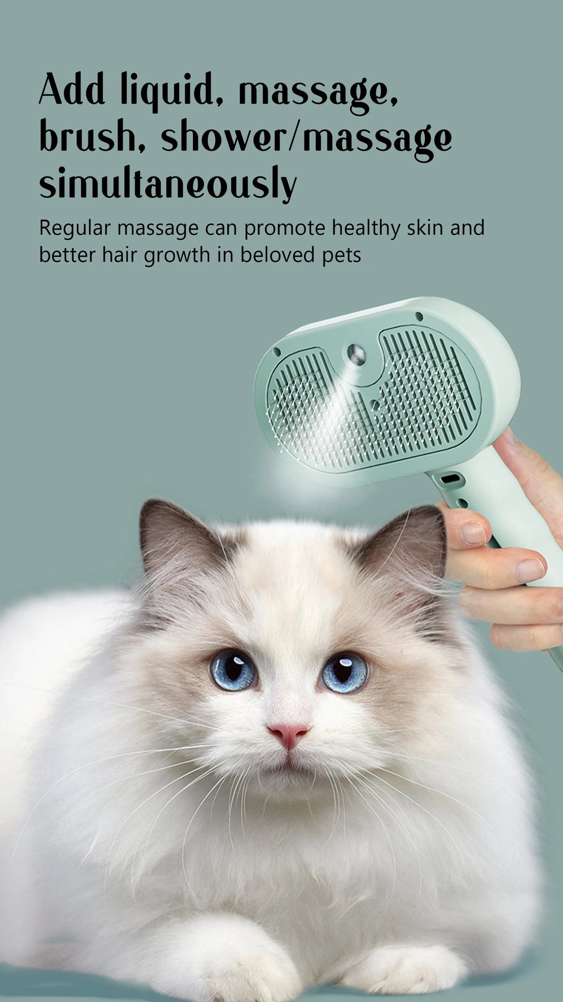 Pet Steam Massage Hair Removal Comb